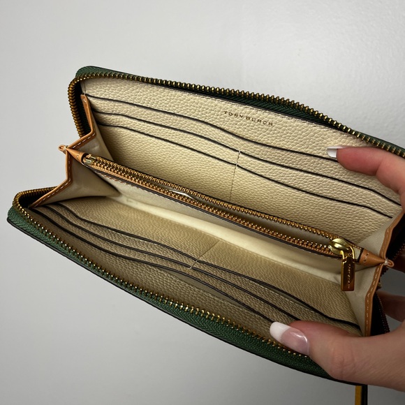 Paisley Print Tory Burch Wallet with Zipper - Picture 4 of 4